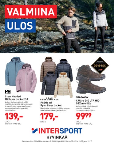 Valmiina ulos Intersport Hyvinkäältä!