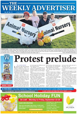 The Weekly Advertiser – Wednesday, September 23, 2026