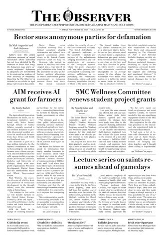 Print Edition of The Observer on Tuesday, September 22, 2026