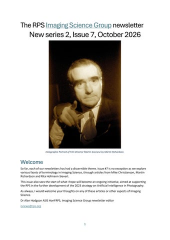 RPS Imaging Science Group newsletter Issue 7