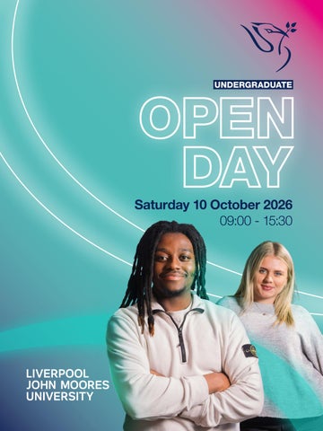 LJMU  UG OPEN DAY Planner October 26