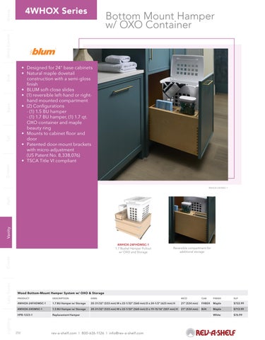 Rev-A-Shelf 家具目录 · 浴室柜 Solutions 第 2 页