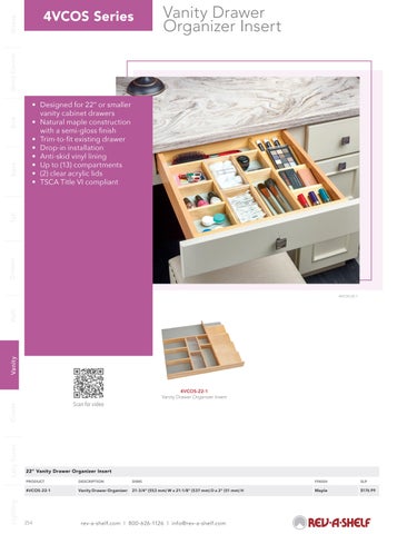 Rev-A-Shelf 家具目录 · 浴室柜 Solutions 第 6 页
