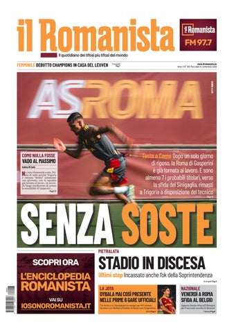 Il Romanista del 23 settembre 2026