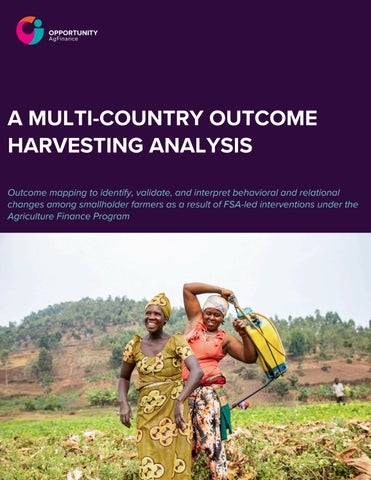 A Multi-Country Outcome Harvesting Analysis