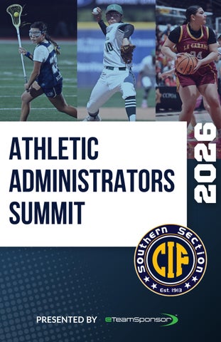 2026 Athletic Administrators Summit Schedule of Events