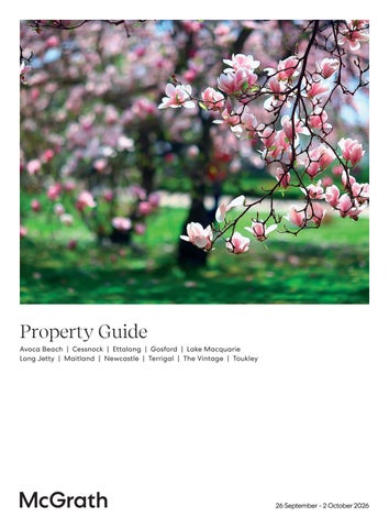 McGrath Open Home Guide: Central Coast **