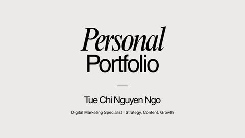 Tue Chi Nguyen Ngo Portfolio 