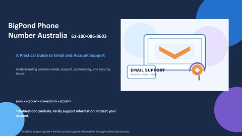 BigPond Phone Number Australia+61-180-086-8603: A Practical Guide to Email and Account Support 
