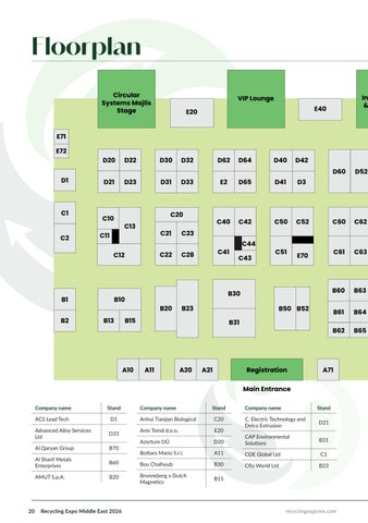 Recycling Expo Middle East Showguide 2026 第 20 页