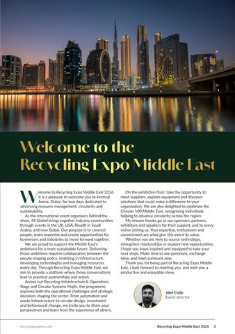 Recycling Expo Middle East Showguide 2026 第 3 页
