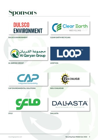 Recycling Expo Middle East Showguide 2026 第 5 页