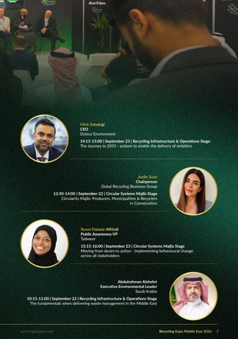 Recycling Expo Middle East Showguide 2026 第 7 页