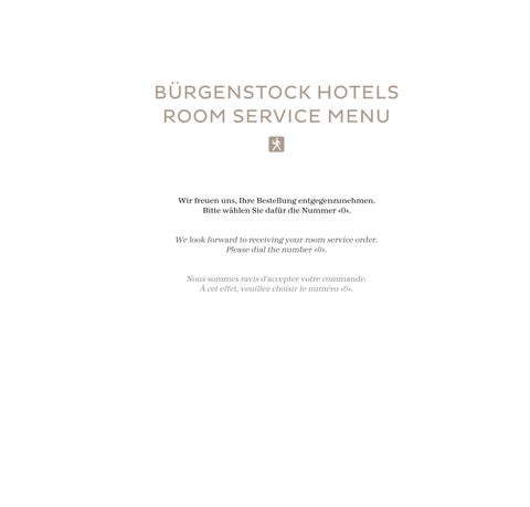 Room Service Menu BHR | DE & EN