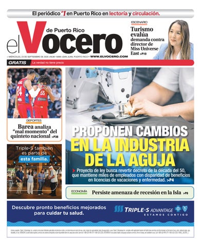 EL VOCERO | Edición miércoles, 23 de septiembre de 2026 