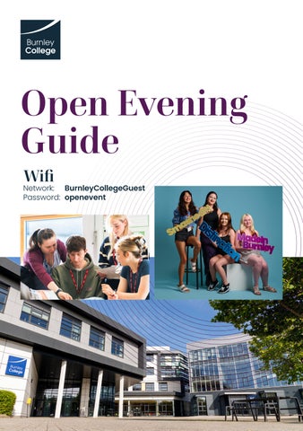 Burnley College Open Evening Guide