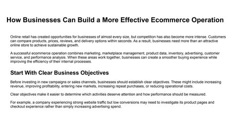 Practical Strategies for Growing an Online Retail Business