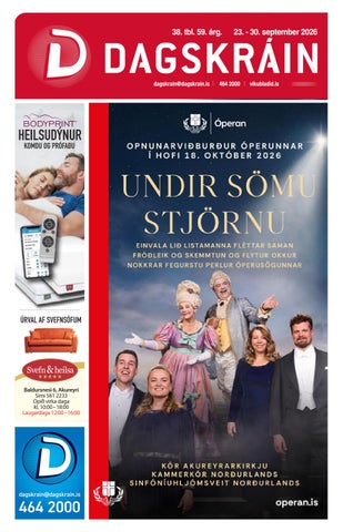 Dagskráin 38. tbl. 2026