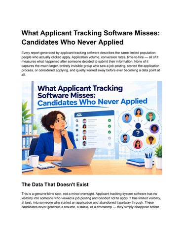 What Applicant Tracking Software Misses About Candidates