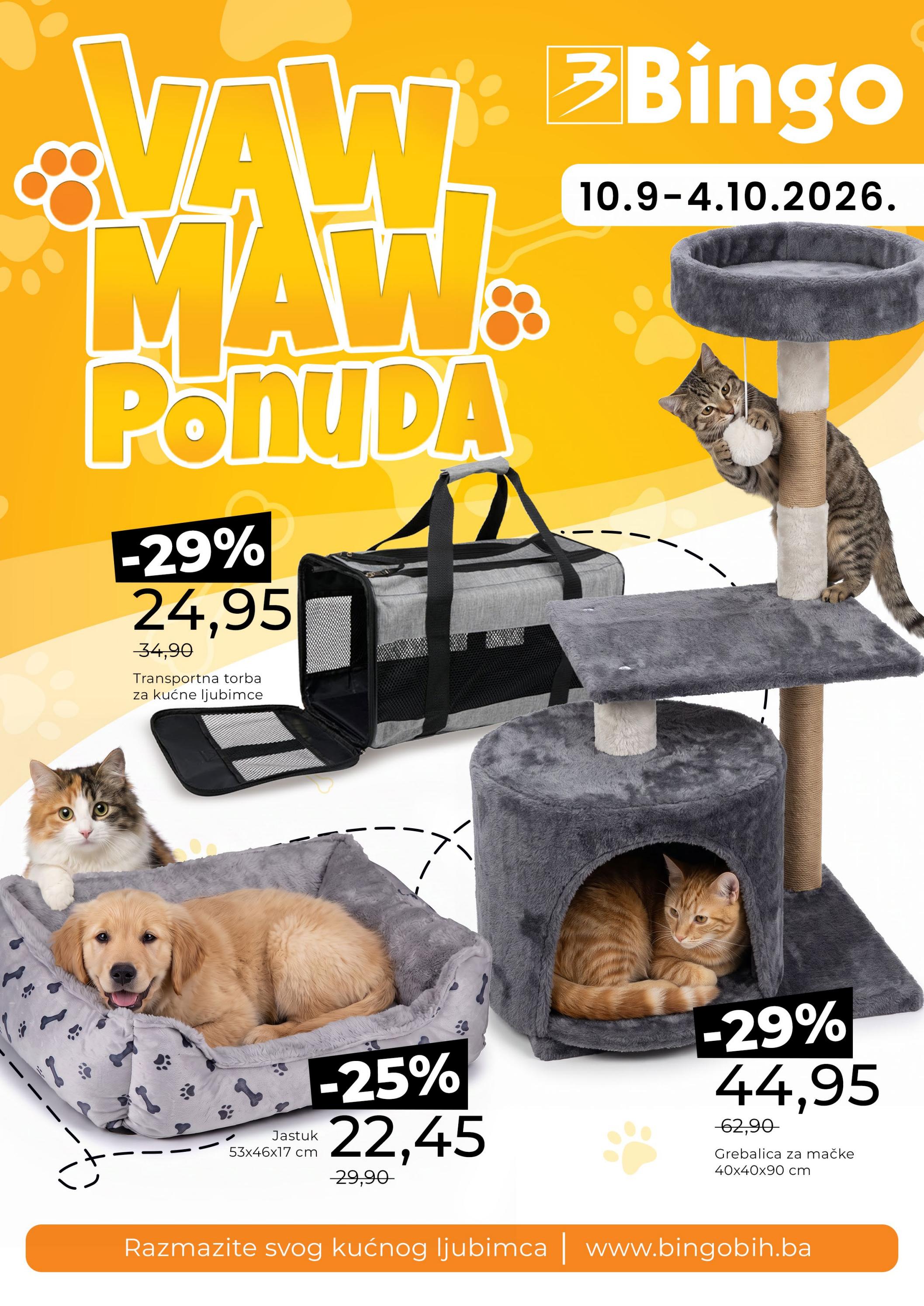 Vaw Maw ponuda 24.9 – 4.10.2026. · Federacija BiH (naslovna strana letka)