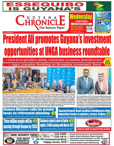 Guyana Chronicle E-Paper 23-09-2026