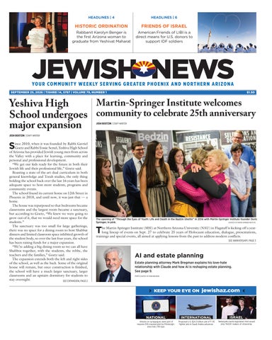 Jewish News, Sept. 25, 2026