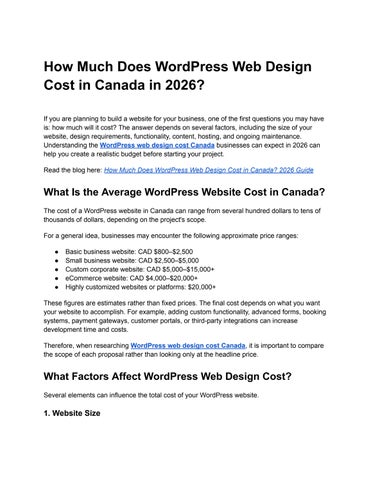 How to Choose a WordPress Developer in Mississauga in 2026 