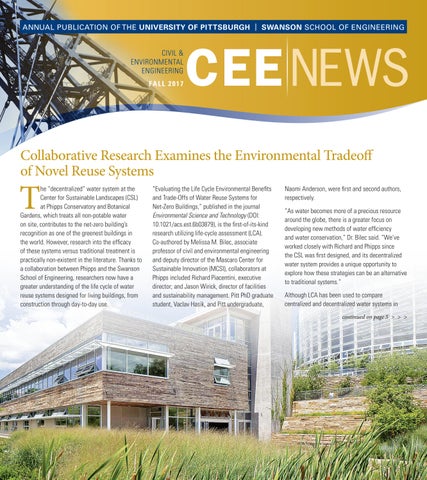 2017 Swanson School Department of Civil & Environmental Engineering Newsletter