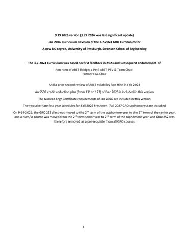 GRO Revised Curriculum: New Ideas, New Classes, and Topics (9/19/2026)