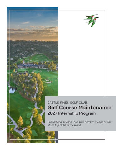 Castle Pines Golf Club - Golf Course Maintenance Internship 2027