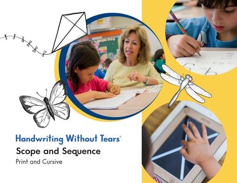Handwriting Without Tears - Scope Sequence Print and Cursive