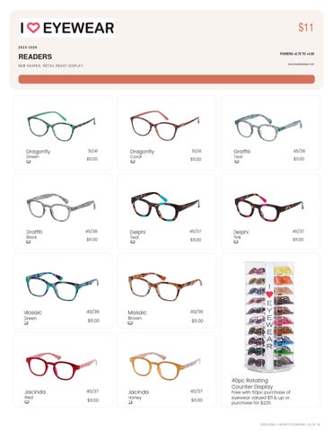 I Heart Eyewear 家具目录 Supplement 2025-2026 第 10 页