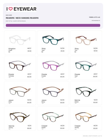 I Heart Eyewear 家具目录 Supplement 2025-2026 第 12 页
