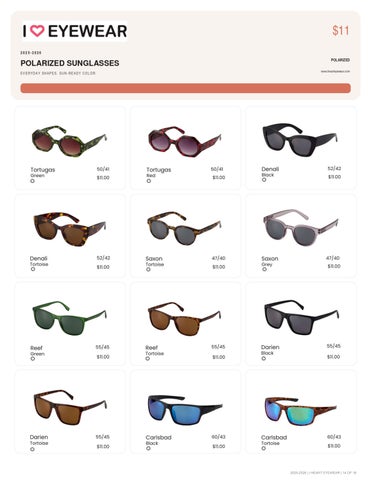 I Heart Eyewear 家具目录 Supplement 2025-2026 第 14 页