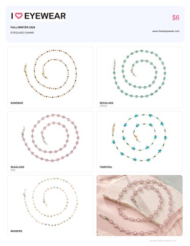 I Heart Eyewear 家具目录 Supplement 2025-2026 第 4 页