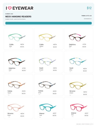 I Heart Eyewear 家具目录 Supplement 2025-2026 第 5 页