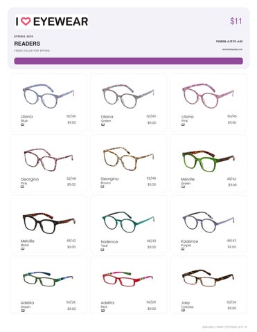I Heart Eyewear 家具目录 Supplement 2025-2026 第 8 页