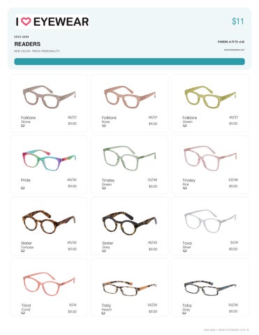 I Heart Eyewear 家具目录 Supplement 2025-2026 第 9 页