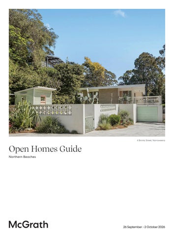 McGrath Open Home Guide: Northern Beaches