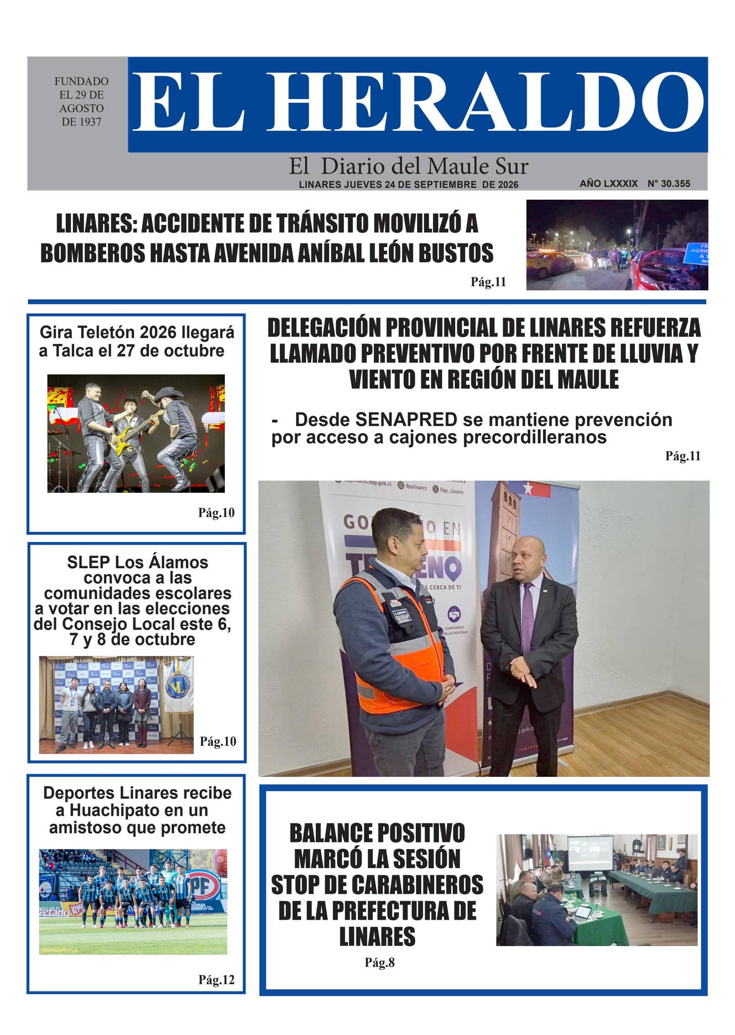 Jueves 24 de septiembre 2026