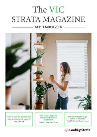The VIC Strata Magazine | September 2026
