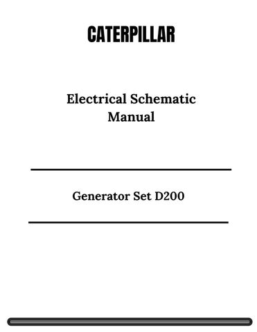 CAT Generator Set D200 Electrical Schematic Manual