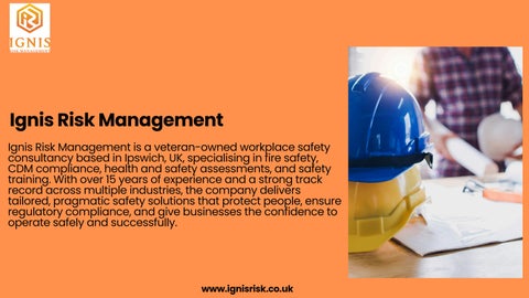 Fire Risk Assessment Training
