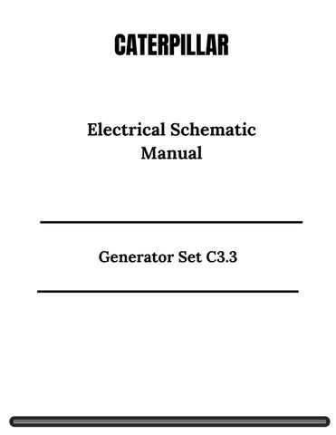 CAT Generator Set C3.3 Electrical Schematic Manual