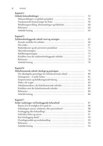Forebyggende helsearbeid: Folkehelsearbeid i teori og praksis. 6. utgave 第 8 页