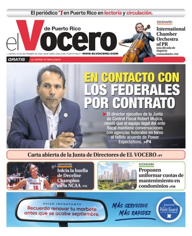 EL VOCERO | Edición jueves, 24 de septiembre de 2026 