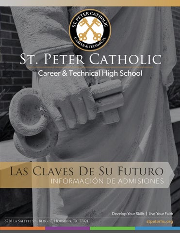 St. Peter Catholic Full Admissions 2026 Brochure Spanish