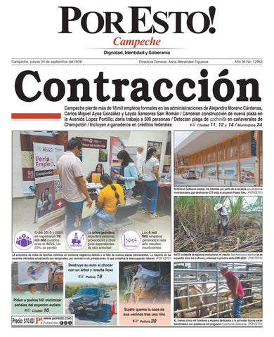 PORTADA POR ESTO CAMPECHE, JUEVES 24 DE SEPTIEMBRE DE 2026