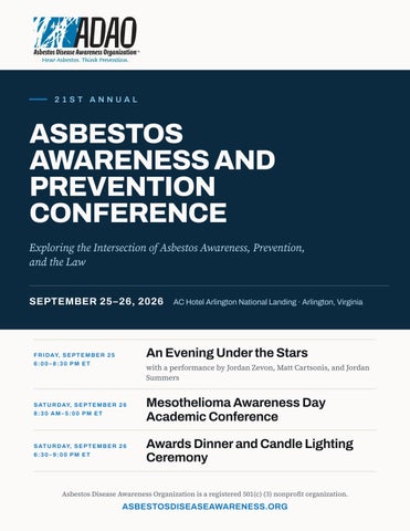 2026 Asbestos Awareness and Prevention Conference Program