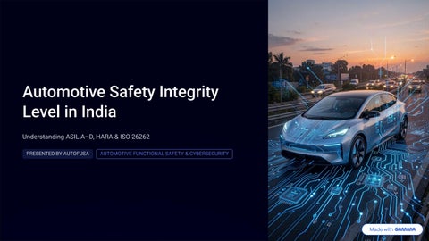 Automotive Safety Integrity Level in India: ASIL A–D Guide